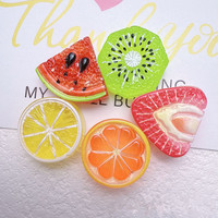 Simulatie Fruit Slice Accessoires DIY Cream Glue Haarspeld Hars Charms Mini Hars Charms voor Oorbellen Ketting Sieraden maken