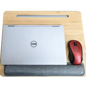 竹制笔记本电脑桌带鼠标垫支架便携式笔记本电脑桌家用办公沙发沙发床笔记本电脑
