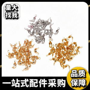 Double Hanging Bag Buckle Metal Fixing <b>Clip</b> 18K Gold KC Gold White Gold Silver Rose Gold Vacuum Electroplating Jewelry Findings - Product Image 5