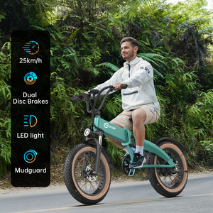Bicicleta de Montaña Plegable KIXIN T2 Pro, 48V 13AH, 25KM/H, Llanta Gruesa de 20 Pulgadas, 500W, Disponible en EU/UK/USA, Venta al Por Mayor de Fábrica Q3, Modelo T2 F - Product Image 1