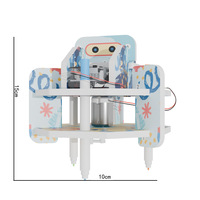 Bricolage transfrontalier technologie pour enfants petite création STEAM Invention papier matériel Kit Doodle Robot assemblage jouet artisanat