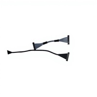 Cable micro coaxial de 30 pines USLS20-30-010-B para transmisión de alta velocidad LVDS/MIPI, ensamblaje de cable personalizado con paso de 0.4 mm
