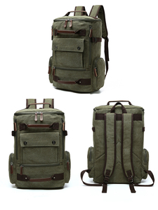 <span class=keywords><strong>Zaino</strong></span> da Viaggio Casual in Tela di Grande Capacità, <span class=keywords><strong>Zaino</strong></span> Vintage per <span class=keywords><strong>Uomo</strong></span> - Product Image 1