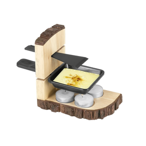 Juego de Raclette Individual de Madera de 7 Piezas, Parrilla para Derretir Queso para Uso en Interiores y Exteriores - Product Image 2