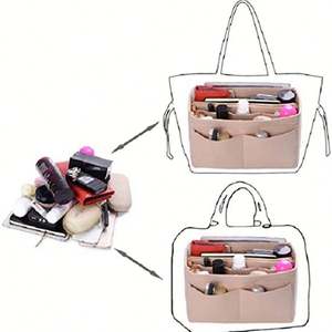 Bolsas de Maquillaje Multifuncionales para Viaje, Bolsas de Aseo Portátiles de Gran Capacidad, Organizador 3 en 1 para el Cuidado de la Piel y Cosméticos - Product Image 5