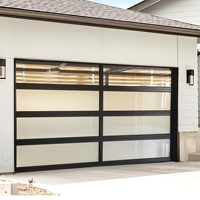 Fabricant professionnel de portes de garage classiques à impact, portes de garage à simple battant avec fenêtres, sécurité renforcée
