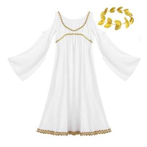 <span class=keywords><strong>Costume</strong></span> de princesse Athéna, <span class=keywords><strong>déesse</strong></span> grecque <span class=keywords><strong>romaine</strong></span>, pour filles, fête de carnaval, Halloween, cosplay, fantaisie, MIDD-004 - Product Image 2