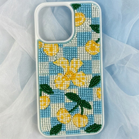 Patch brodé personnalisé au design unique avec perles, applique florale 3D en tissu à coudre pour vêtements et coques de téléphone