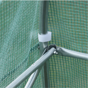 Serre tunnel en acier galvanisé 20 'x 10' x 7 ', maison chaleureuse avec 8 fenêtres à enroulement et porte à enroulement pour plante à fleurs - Product Image 6