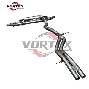 Système d'échappement VORTEX pour Audi Q8 Q7 2018+ 3.0t en acier inoxydable avec soupape d'échappement à son aigu - Product Image 6