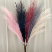Herbe de la Pampa Artificielle Très Demandée, 9 Branches, Grande Fleur de Roseau Moelleuse pour Mariage, Noël, Décoration de Fenêtre, Style Bohème, Ferme, Fête, Événement