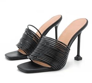 Sandali Estivi da Donna con Tacco Alto e Sottile, Punta Quadrata, Scarpe da Cerimonia, Cinturino alla Caviglia, Sandali Sexy con Tacco Alto - Product Image 2