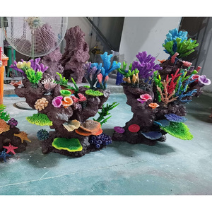 Conjunto Completo de Aquário com Paisagismo de Árvores de Coral, Rochas e Plantas Aquáticas para Cenário de Água do Mar - Product Image 5