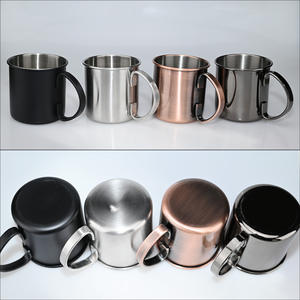 Taza rizada de acero inoxidable 304 de metal ecológico de 450mL para cerveza, tazas duraderas para Bebidas frías - Product Image 3
