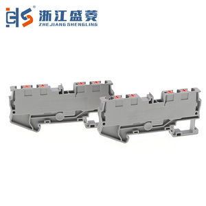 Pt 4-quattro 4mm ² 32A 1000V 4 cách đẩy nhanh kết nối mùa xuân khối thiết bị đầu cuối nhà sản xuất - Product Image 1