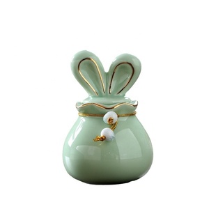 Keramik Kartun Ramah Lingkungan Mewah Kreatif untuk Pet Casket & <span class=keywords><strong>Urn</strong></span> Grosir Langsung dari Pabrik - Botol Kenang-kenangan Abu Anjing - Product Image 2