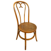 Bestseller Holz-Thonet-Stuhl im Wiener Stil, Gebogener Rattan-Esszimmerstuhl für Restaurants