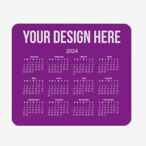 Tapis de souris calendrier horizontal personnalisé avec logo, base antidérapante, pour bureau, ordinateur, événement promotionnel, cadeau - Product Image 2