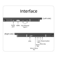 Moniteur portable 21,5 pouces 1080P, écran LCD IPS, 100 Hz, 270 cd/m², support intégré