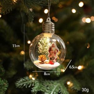 Nouvelles boules transparentes en PET faites à la main de 9 cm pour décorations intérieures de Noël - Product Image 5