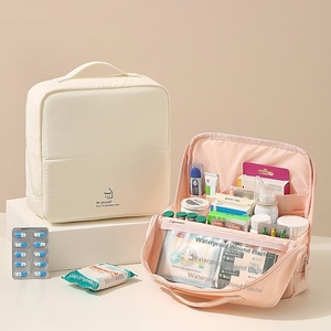 Nylon Layered Waterproof <b>Medical</b> <b>Bag</b> Large-capacity Modern Simple Home Use Portable Business Trips <b>Travel</b> Emergency - Product Image 2