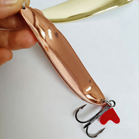 Cuillère de pêche surdimensionnée en métal pour brochet, 30g 42g, pour lancer longue distance, leurre de pêche en forme de cuillère pour la pêche aux prédateurs