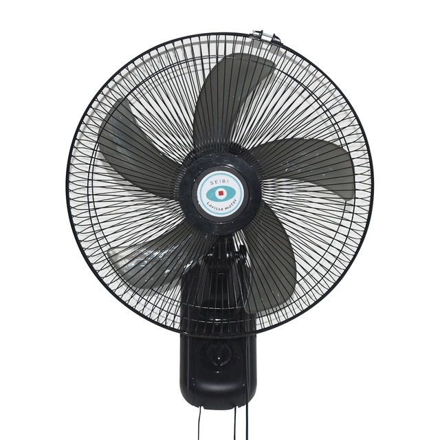 40W Electric Wall-mounted Fan with Five-Blade Fan Blade Three Wind Speed Adjustment Double Ring Mesh Cover Wide Range Cooling