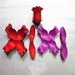Pétales de roses artificielles en soie, 500 pièces, fausses fleurs, pour un mariage, coloré - Product Image 2
