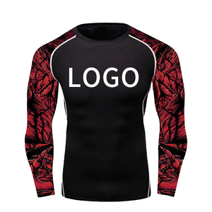 Rashguards pour adultes BJJ Grappling MMA Jiu Jitsu à séchage rapide, manches courtes, pour la gym - Product Image 2