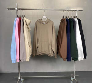 H5410 fabricante de ropa al por mayor de encargo de alta calidad 430g French Terry hombres sudaderas con capucha de gran tamaño - Product Image 3