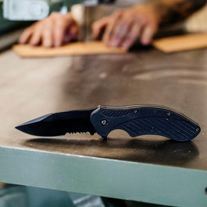 Couteau pliant pratique pour le camping et la chasse en plein air, modèle 1605, manche en fibre de nylon ondulée, couteau de poche EDC pour la survie, personnalisable OEM - Product Image 5