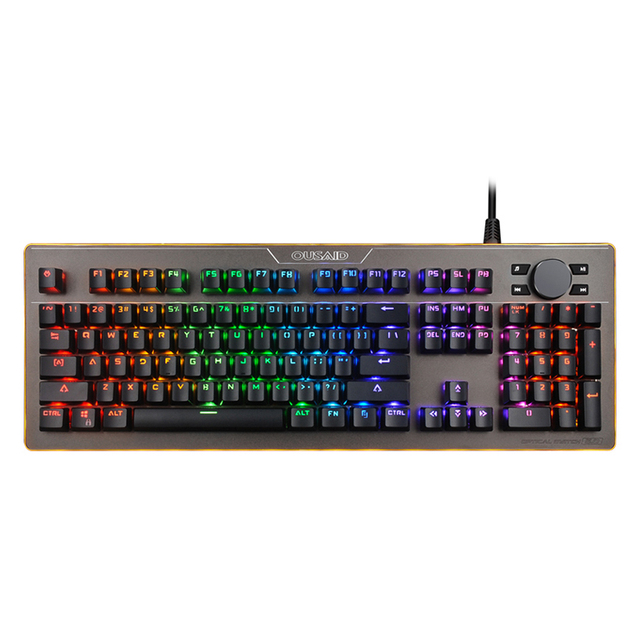 Promotional 104 Keys Outemu Switch RGB Chroma Backlit Mechanical Gaming Keyboard for Professional Gamer