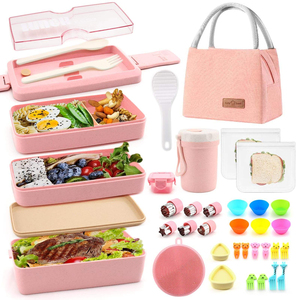 Boîte à lunch portable multi-compartiments en plastique alimentaire, anti-fuite, chauffante et refroidissante, pour nouveau-nés et enfants – Meilleure vente - Product Image 1