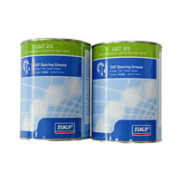شحم SKF LGLT 2/1 الأصلي 1 كجم، شحم PAO اصطناعي عالي السرعة للمحامل، مزلق للمحاور منخفض الحرارة NLGI 2