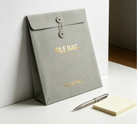 Pochette de rangement A4 personnalisée en papier épais 300g, grand format, pour documents de bureau