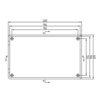 Boîtier de projet en plastique ABS pour instruments, boîtier de connexion électrique extérieur, boîte de jonction électronique