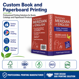 Impression <span class=keywords><strong>de</strong></span> dictionnaire français personnalisé, couverture rigide, livre d'apprentissage, dictionnaire en carton imprimé offset pour l'école et l'éducation - Product Image 1