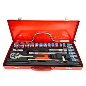 24pcs 1/2" Dr Auto Repair <b>Tool</b> Set Universal Manual <b>Tool</b> Box <b>Small</b> Hand <b>Tools</b> Socket Set Oem - Product Image 5