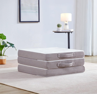 Großhandel Memory Foam Falt matratze 4 Zoll Gel-Infused Boden matratze Atmungsaktive dreifach gefaltete Matratze Topper mit Bezug benutzer definierte