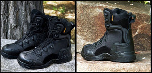 Lace-up Ankle Tactical <b>Boots</b> for Men-Summer/Winter Use Mesh Upper Rubber Outsole Outdoor Mountaineering Desert Safety - Product Image 5