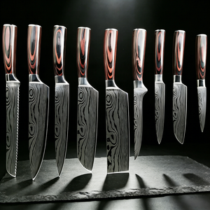 Couteau de boucher Damas, nouveau design, couteau de chef Damas, fait main, 67 couches d'acier au carbone VG10, manche G10, professionnel, tranchant - Product Image 1
