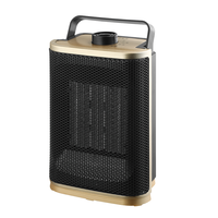 Mini radiateur PTC oscillant portable d'intérieur silencieux avec protection contre la surchauffe et thermostat réglable, 750W 1500W, prix usine