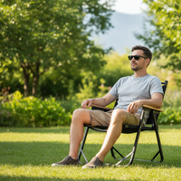 Chaise de plage pliable légère et réglable avec tissu Oxford, chaise longue pliable d'extérieur pour le camping et les parcs