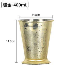 Vaso Térmico de Acero Inoxidable de 400 ml con Tapa, Estilo Europeo Moderno, para Mojito, Mint Julep, Mantiene la Temperatura de 6 a 12 Horas, Ideal para Regalo - Product Image 6