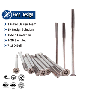 Thép không gỉ an toàn vít 28mm 35mm 50mm máy chủ đề Torx 6 Thùy giả mạo bằng chứng không vành csk chìm Đầu phẳng vít - Product Image 1