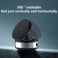 360 support de téléphone magnétique rotatif support magnétique universel double face téléphone intelligent facile à utiliser support de téléphone à aspiration forte sous vide