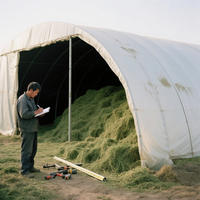 Sacs d'ensilage silo en plastique pour l'agriculture Approvisionnement d'usine Sac de grain d'ensilage stabilisé aux UV à bas prix/Sac de maïs d'ensilage