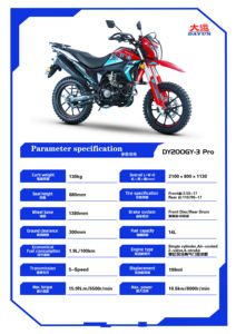 <span class=keywords><strong>Moto</strong></span> tout-terrain DaYun DY200GY-<span class=keywords><strong>3</strong></span> 200cc avec amortisseurs inversés, pneus à forte adhérence, feux LED pour importateur, distributeur, <span class=keywords><strong>concessionnaire</strong></span> - Product Image 6