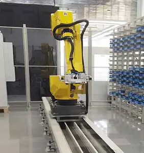 Robot de chargement et de déchargement SunYEX, rail de guidage de rail au sol, bras de robot automatique à usage intensif
