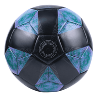 Ballon de football Aiju personnalisé en cuir PVC, cousu à la machine, taille officielle 5, sports d'équipe, sport de plein air, entraînement